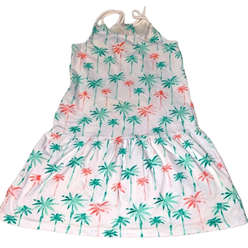 Gymboree Girls Palm Tree Beach Dress Size 7
